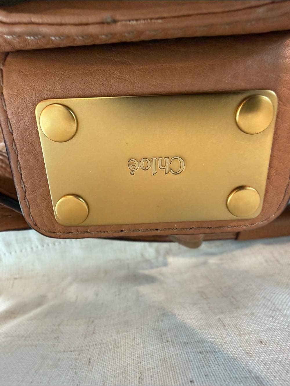 Chloe paddington Brown Leather Shoulder Bag with Gold Hardware - Picture 11 of 11